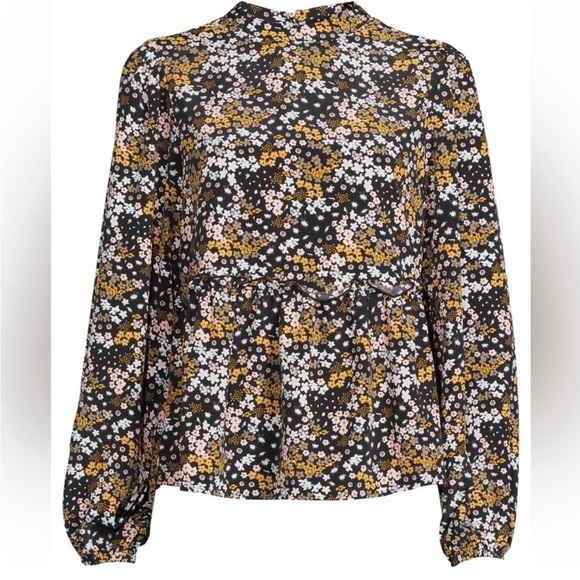 Sanctuary Loveless Floral Top, Black Multi NWT - Picture 1 of 13